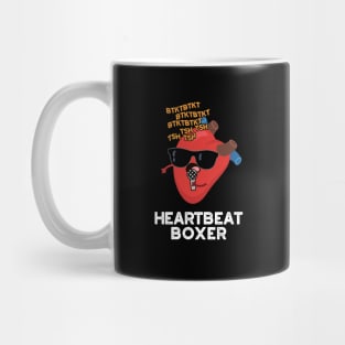 Heartbeat Boxer Cute Music Heart Pun Mug